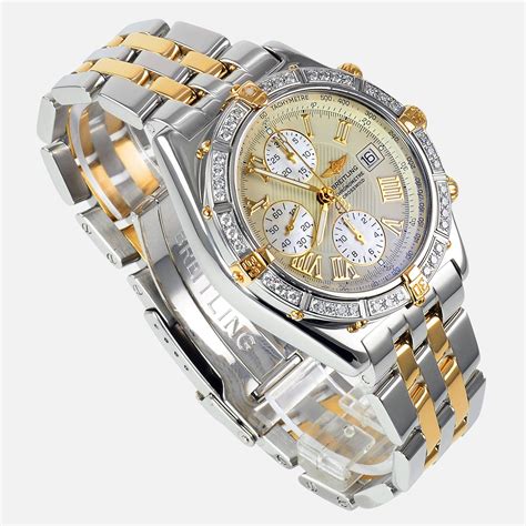 mens diamond breitling watches